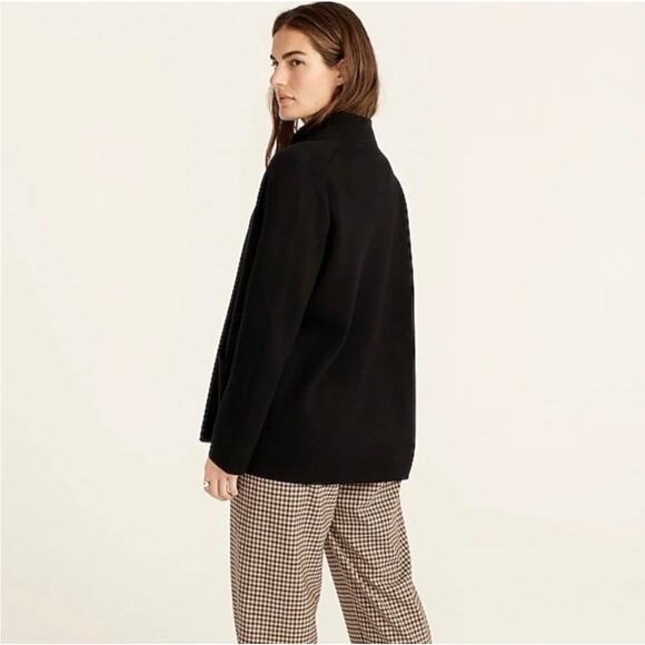 J. Crew Eloise Sweater Blazer Black Knit Open Cardigan Size Small BA552 Work - Picture 7 of 9